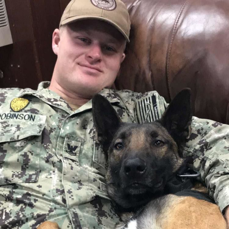 Veteran and his dog